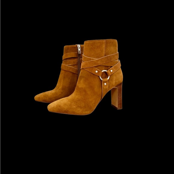 Vince Camuto Sestina Suede Brown Ankle Boot 7.5 - Picture 1 of 10